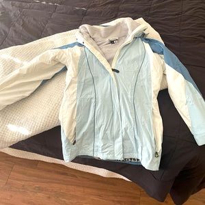 Columbia jacket size small- waterproof shell and fleece lining